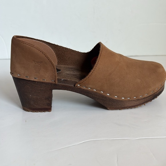 Sandgrens Sweden Brett low closed-back clogs tan leather - Picture 8 of 16